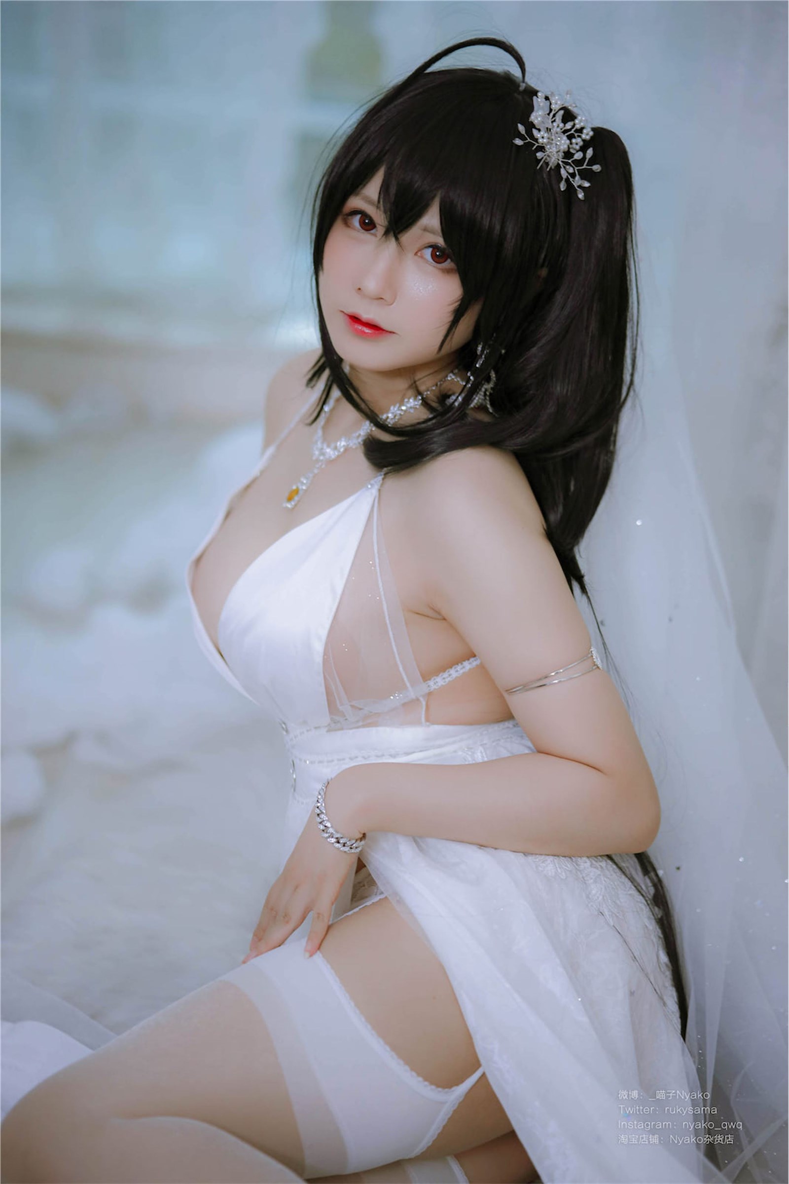 Nyako Miaozi NO.043 Dafeng Pure White Wedding Dress(39)